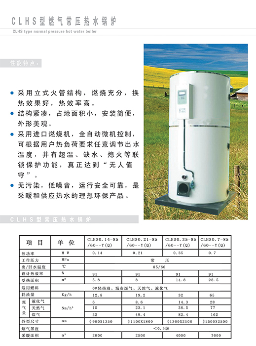 山東燃氣鍋爐